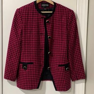 Executive Collection Pink and Black Blazer